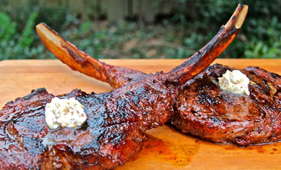 Grilled Tomahawk Ribeyes